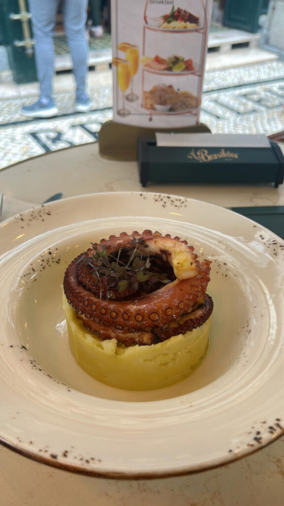 Octopus meal from Café A Brasileira Lisbon (1)